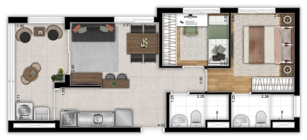 Apartamento à venda com 2 quartos, 49m² - Foto 32