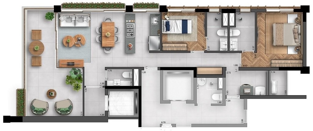 Apartamento à venda com 2 quartos, 105m² - Foto 17