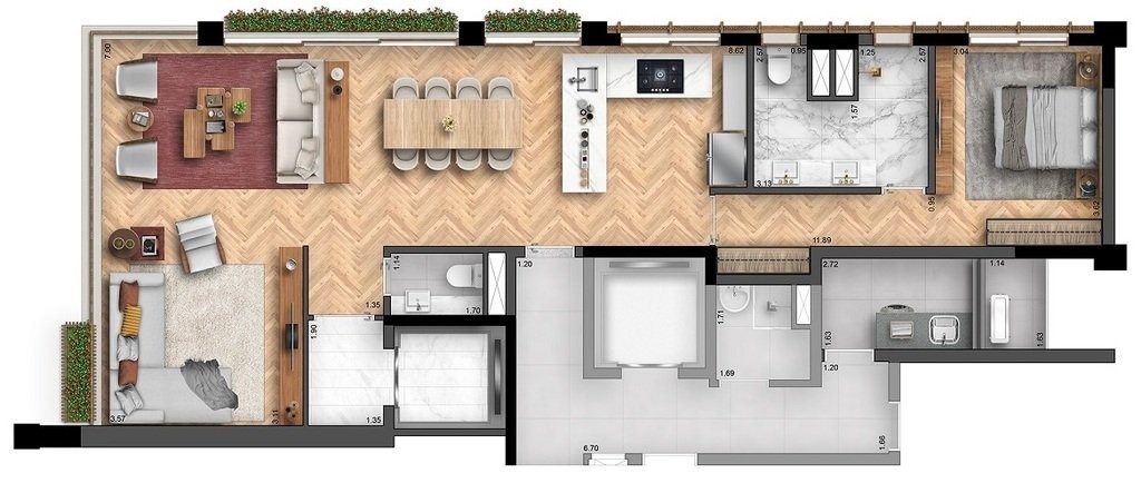 Apartamento à venda com 2 quartos, 105m² - Foto 18