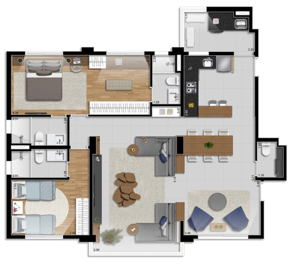 Apartamento, 3 quartos, 113 m² - Foto 5