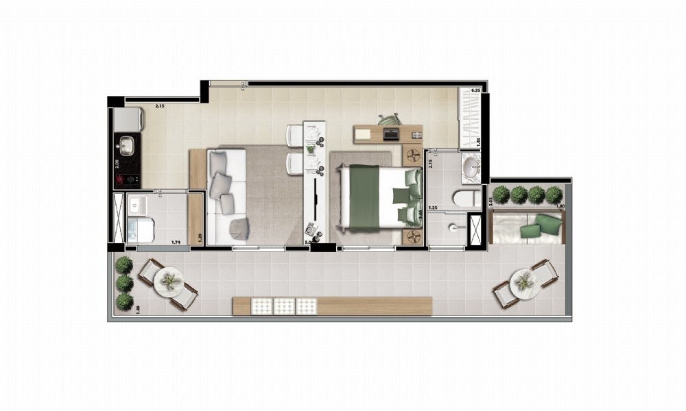 Cobertura à venda com 1 quarto, 74m² - Foto 9
