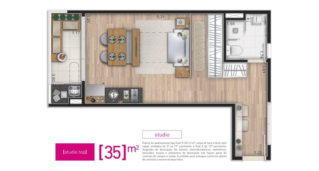 Kitnet-Studio, 35 m² - Foto 14
