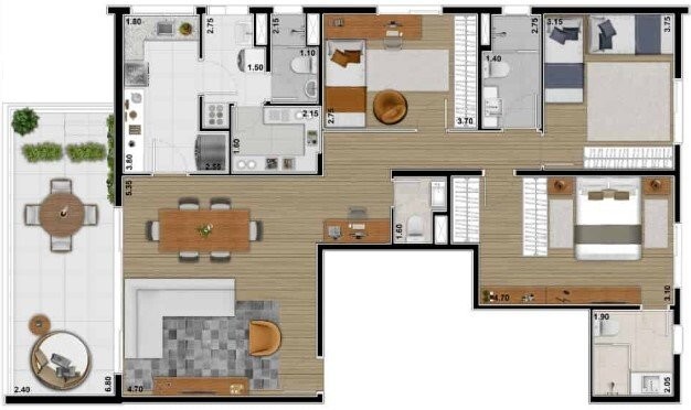 Apartamento à venda com 3 quartos, 132m² - Foto 22