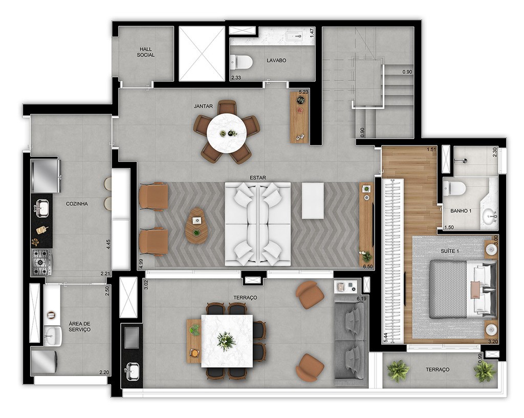 Apartamento à venda com 2 quartos, 77m² - Foto 34