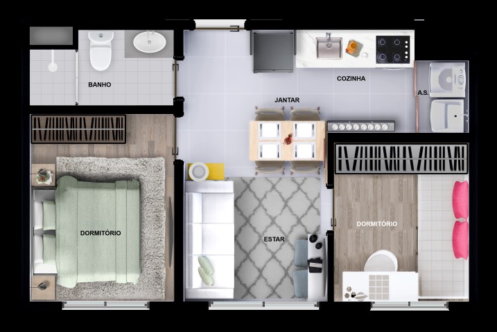 Apartamento, 2 quartos, 34 m² - Foto 13
