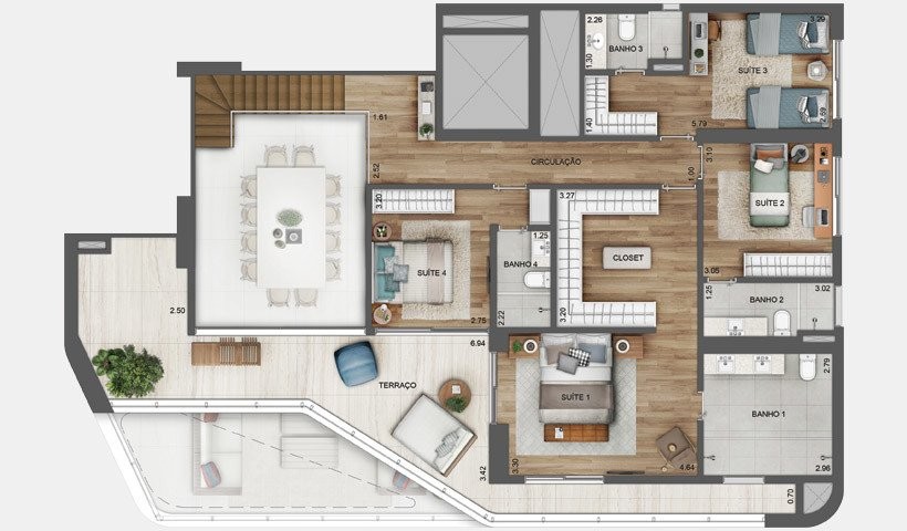 Cobertura à venda com 3 quartos, 213m² - Foto 60