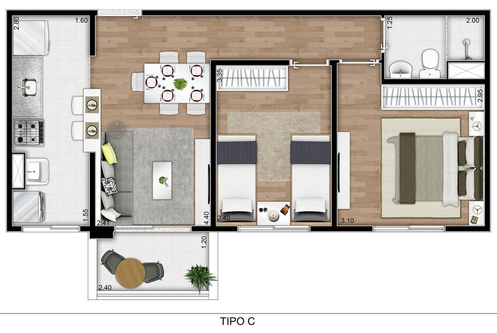 Apartamento, 2 quartos, 48 m² - Foto 18