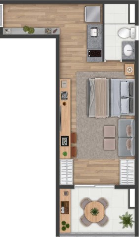 Apartamento à venda com 1 quarto, 30m² - Foto 15