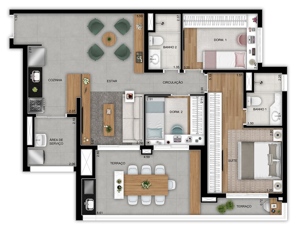 Apartamento à venda com 2 quartos, 77m² - Foto 28