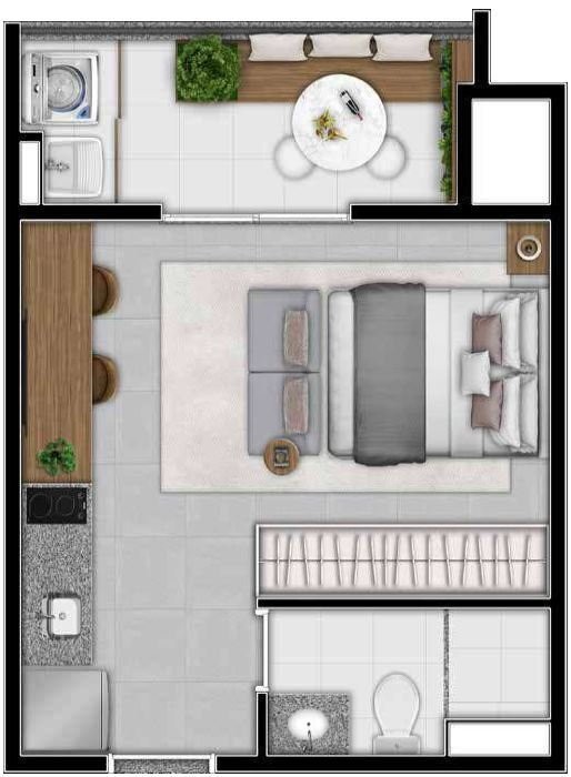 Apartamento, 2 quartos, 40 m² - Foto 12