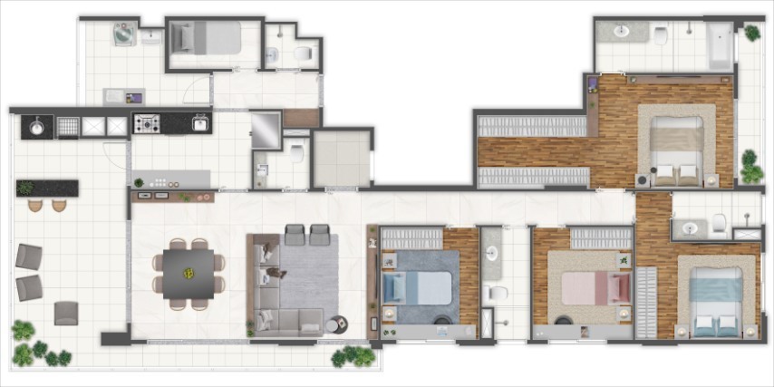 Apartamento à venda com 4 quartos, 163m² - Foto 15