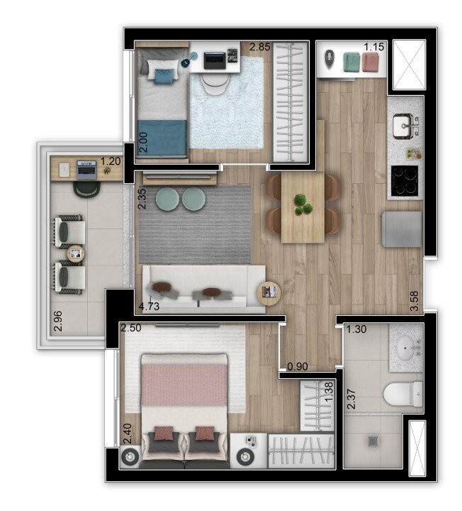 Apartamento à venda com 2 quartos, 75m² - Foto 20