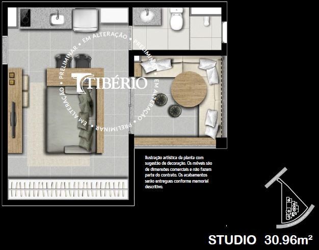 Kitnet-Studio, 30 m² - Foto 16