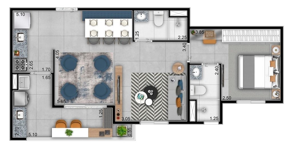 Apartamento, 2 quartos, 69 m² - Foto 18