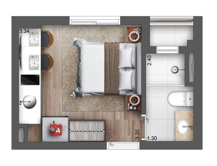 Apartamento à venda com 2 quartos, 47m² - Foto 19