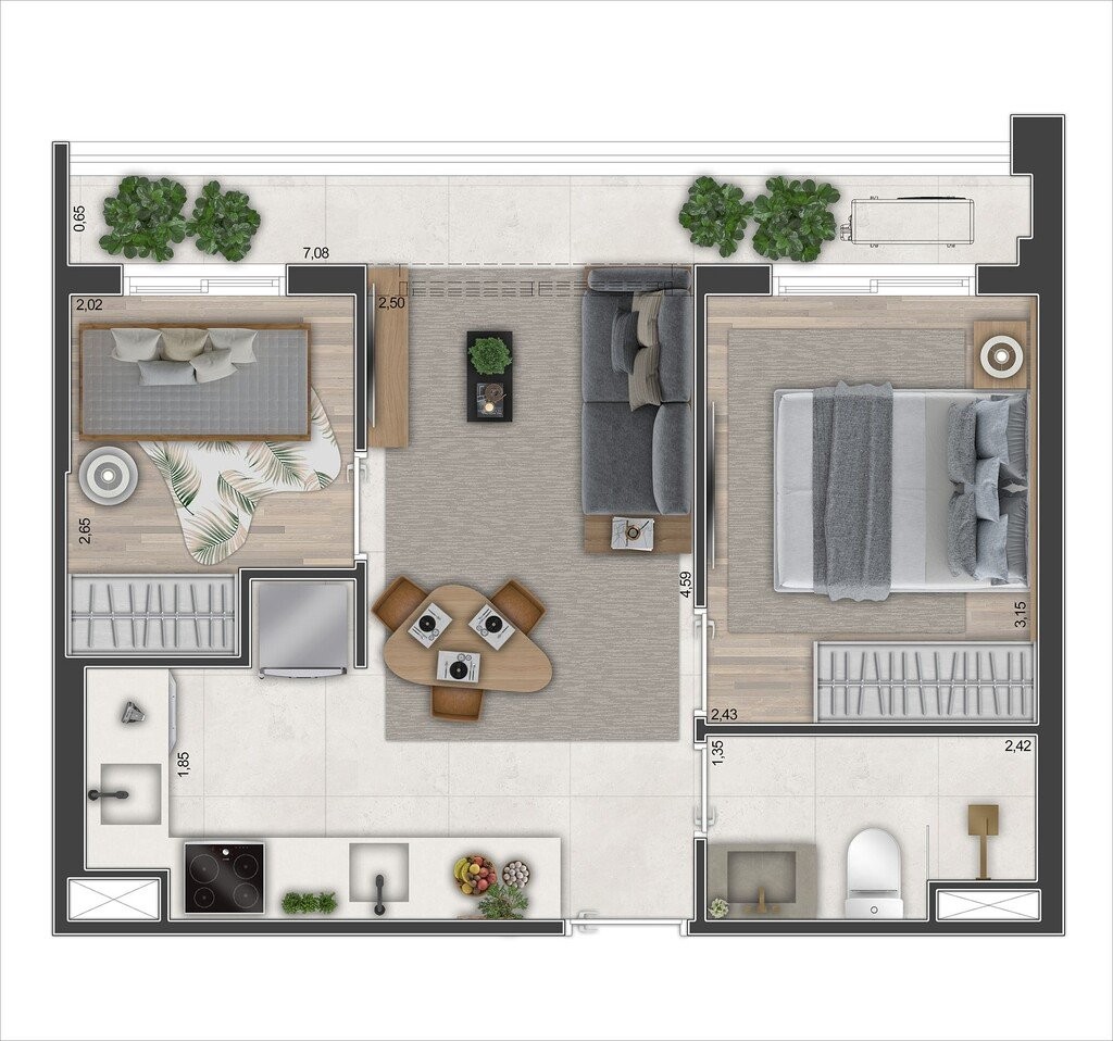 Apartamento, 1 quarto, 24 m² - Foto 17