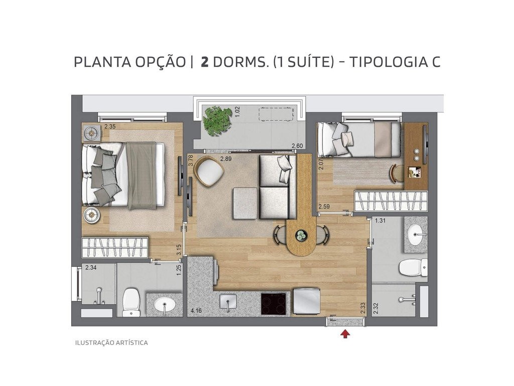 Apartamento à venda com 2 quartos, 41m² - Foto 25