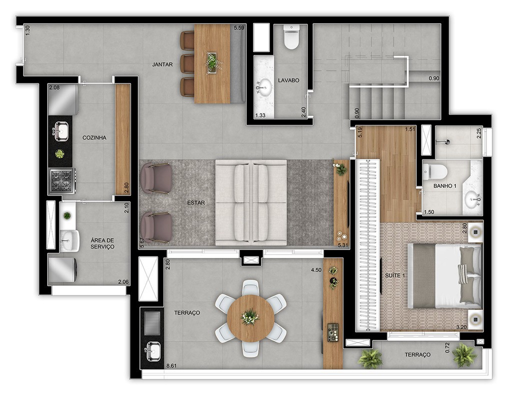 Apartamento à venda com 2 quartos, 77m² - Foto 32