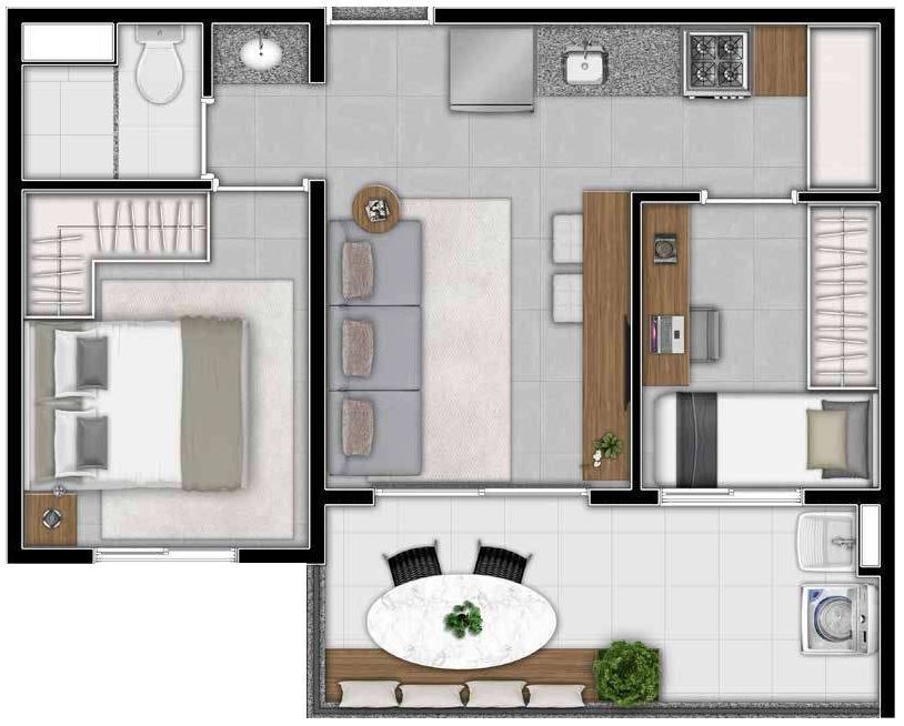 Apartamento, 2 quartos, 40 m² - Foto 19