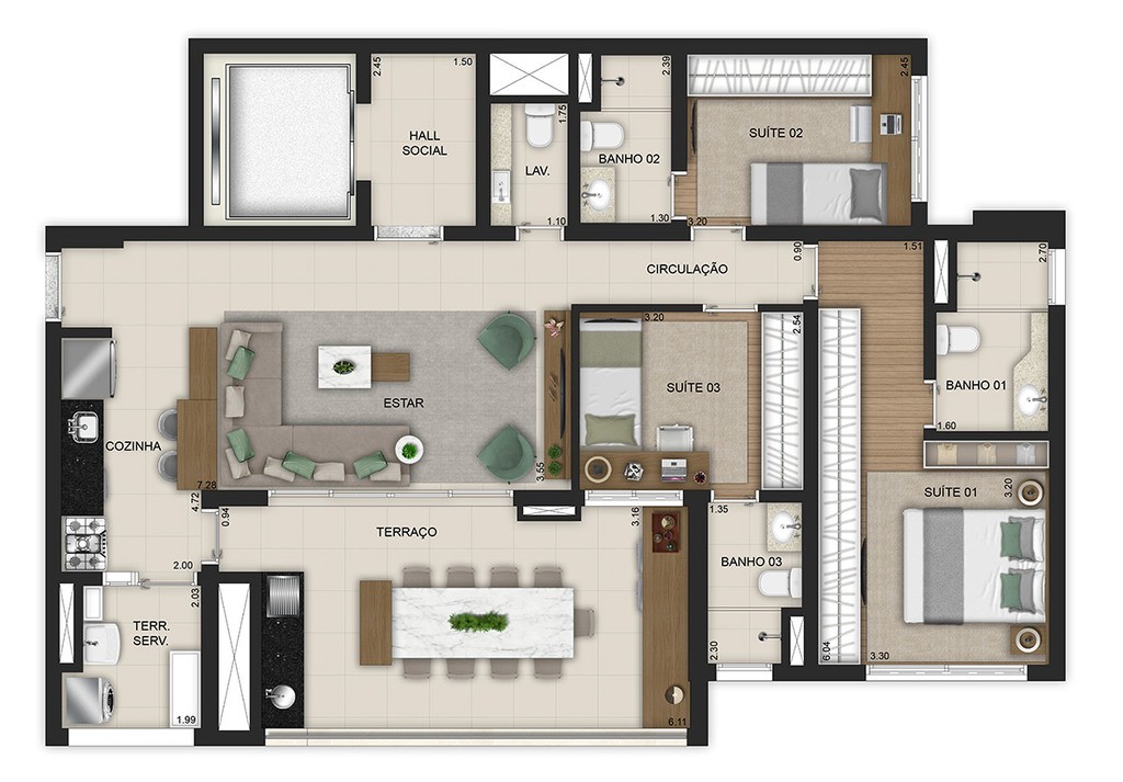 Apartamento à venda com 2 quartos, 73m² - Foto 34