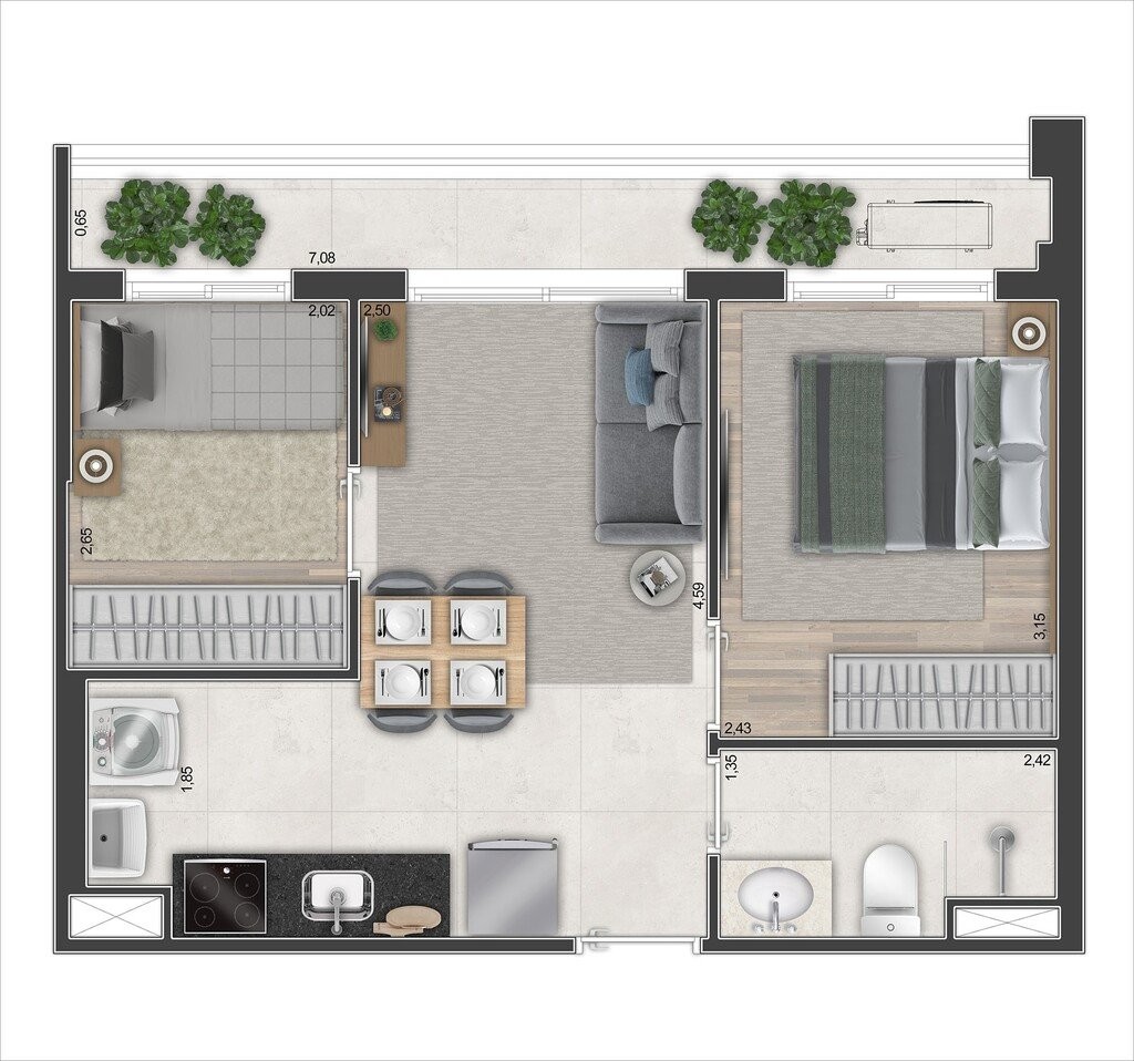 Apartamento, 1 quarto, 24 m² - Foto 18