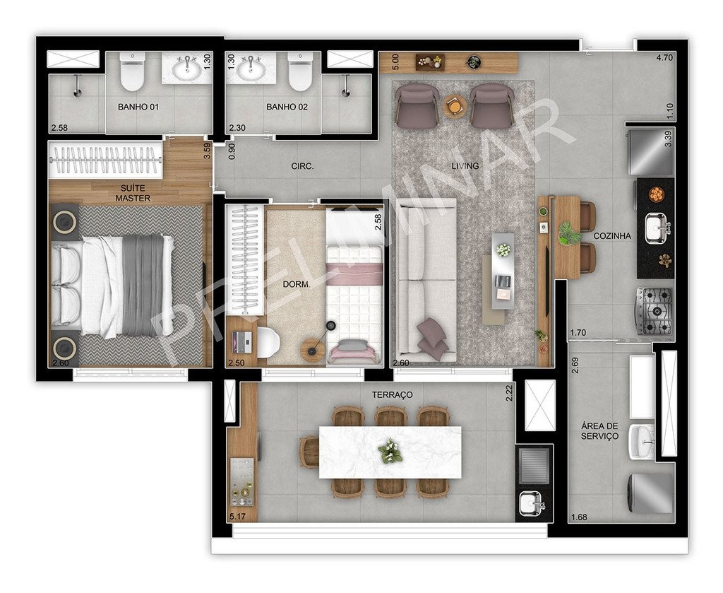 Apartamento à venda com 3 quartos, 89m² - Foto 13