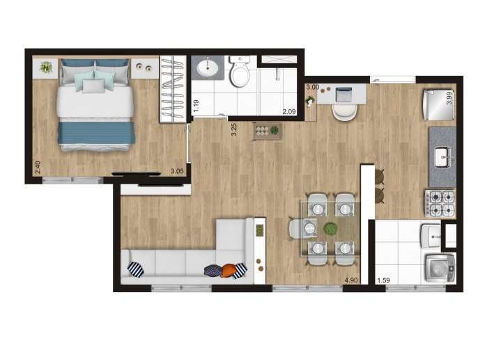 Apartamento à venda com 2 quartos, 35m² - Foto 23