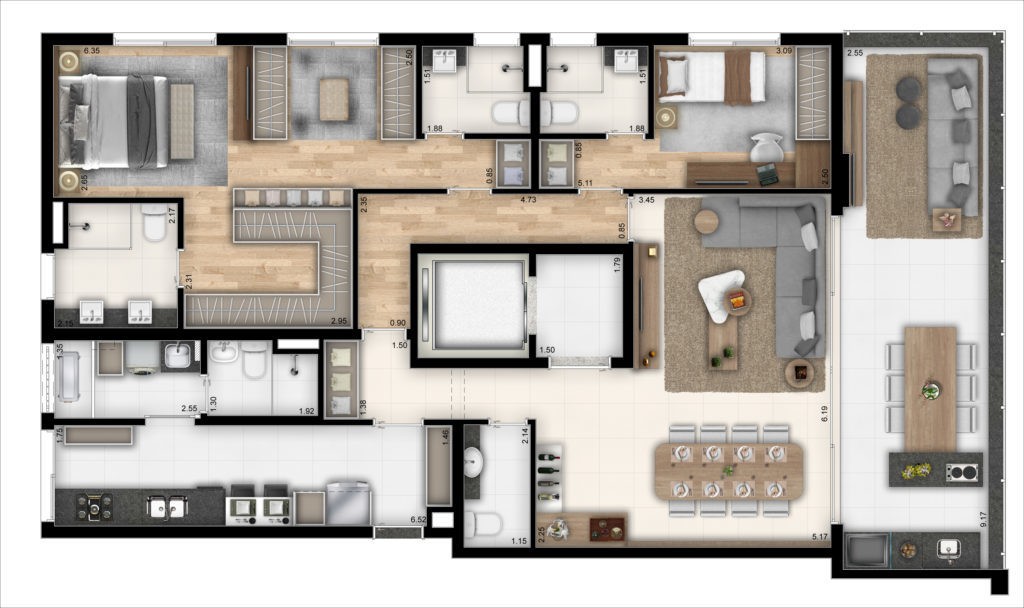 Apartamento à venda com 3 quartos, 151m² - Foto 16