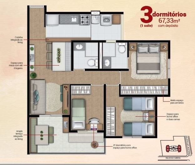 Apartamento, 3 quartos, 67 m² - Foto 15