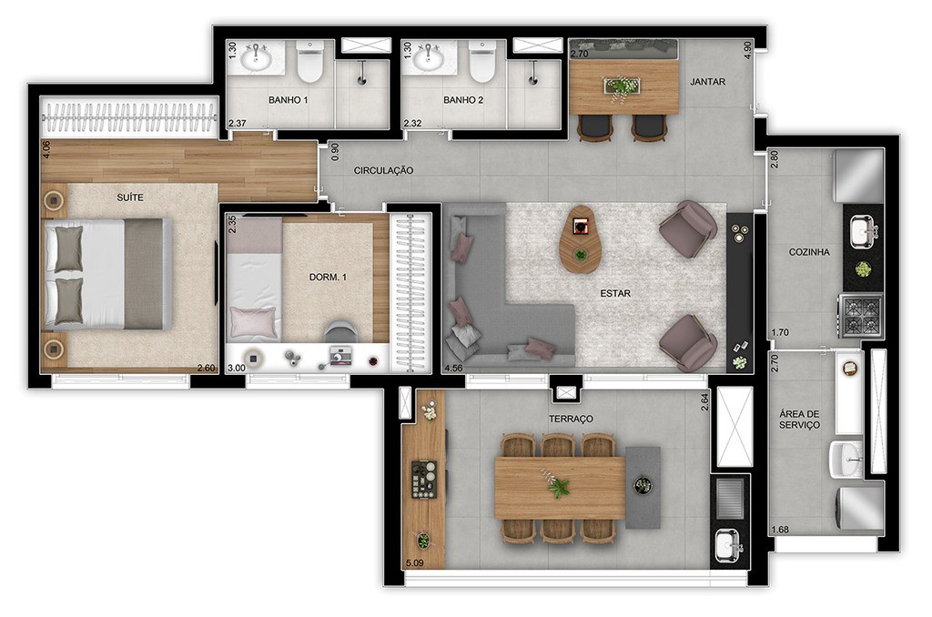 Apartamento à venda com 2 quartos, 77m² - Foto 27