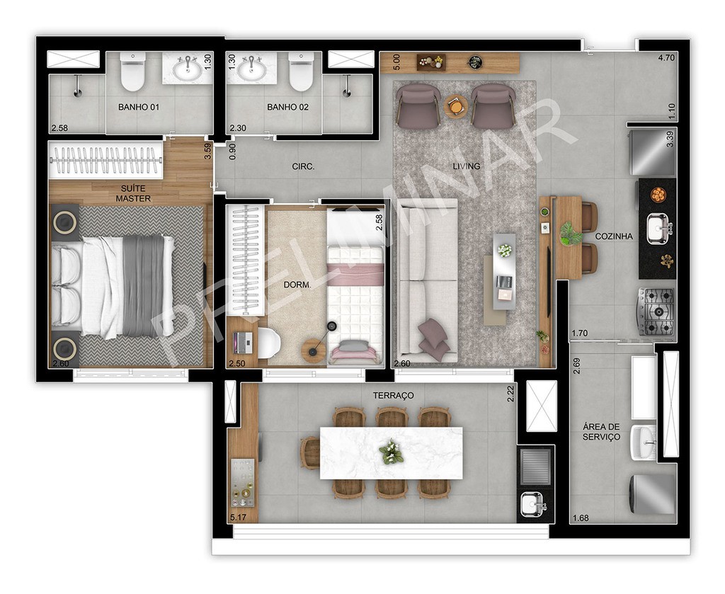 Apartamento à venda com 2 quartos, 73m² - Foto 13