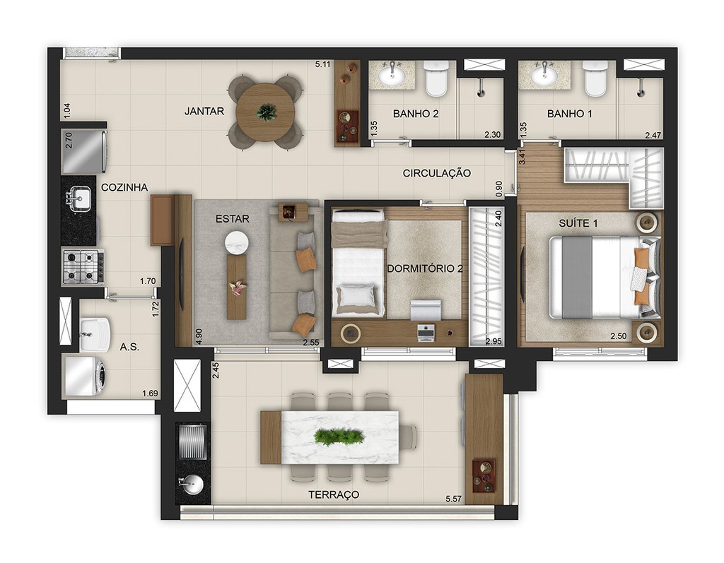 Apartamento à venda com 2 quartos, 73m² - Foto 29