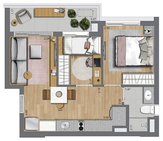 Apartamento à venda com 2 quartos, 37m² - Foto 39