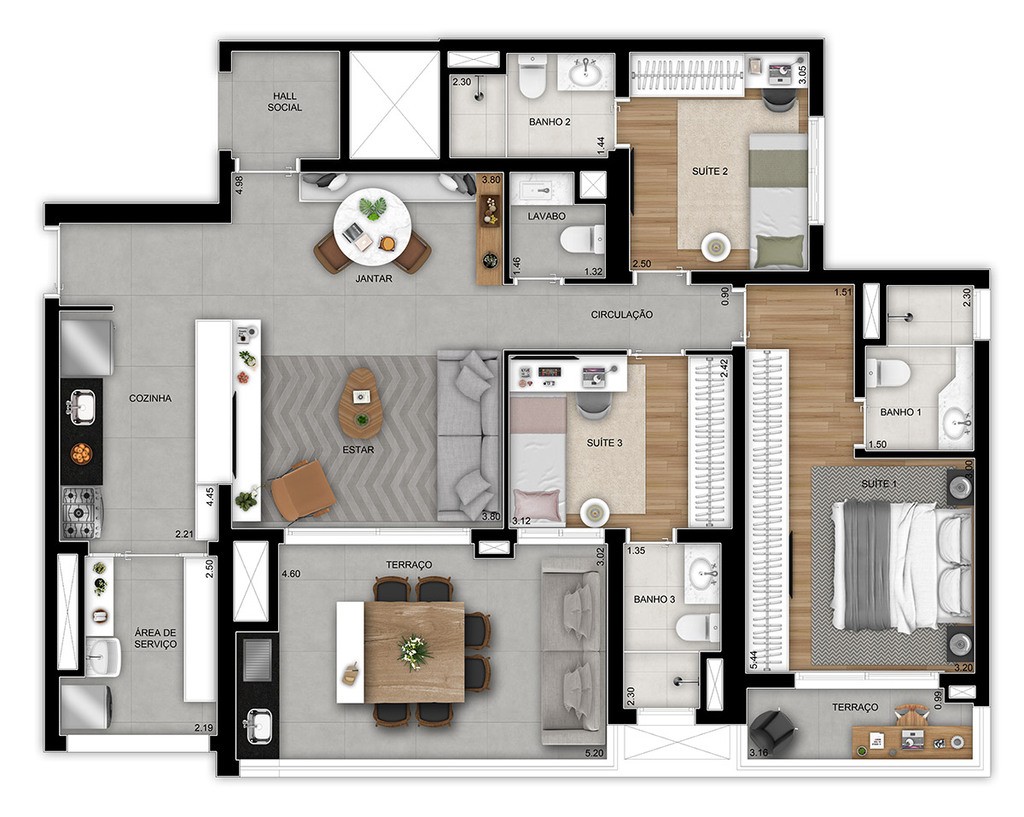 Apartamento à venda com 2 quartos, 77m² - Foto 30