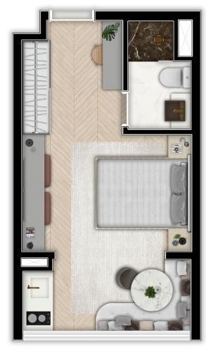 Apartamento à venda com 1 quarto, 22m² - Foto 15