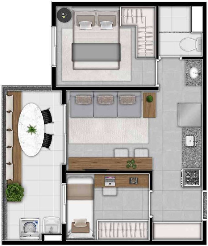 Apartamento, 2 quartos, 39 m² - Foto 20