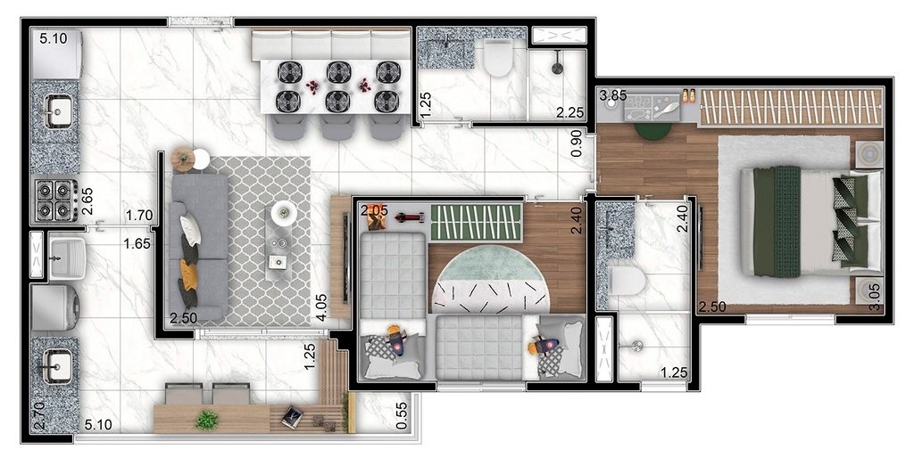 Apartamento, 2 quartos, 69 m² - Foto 17