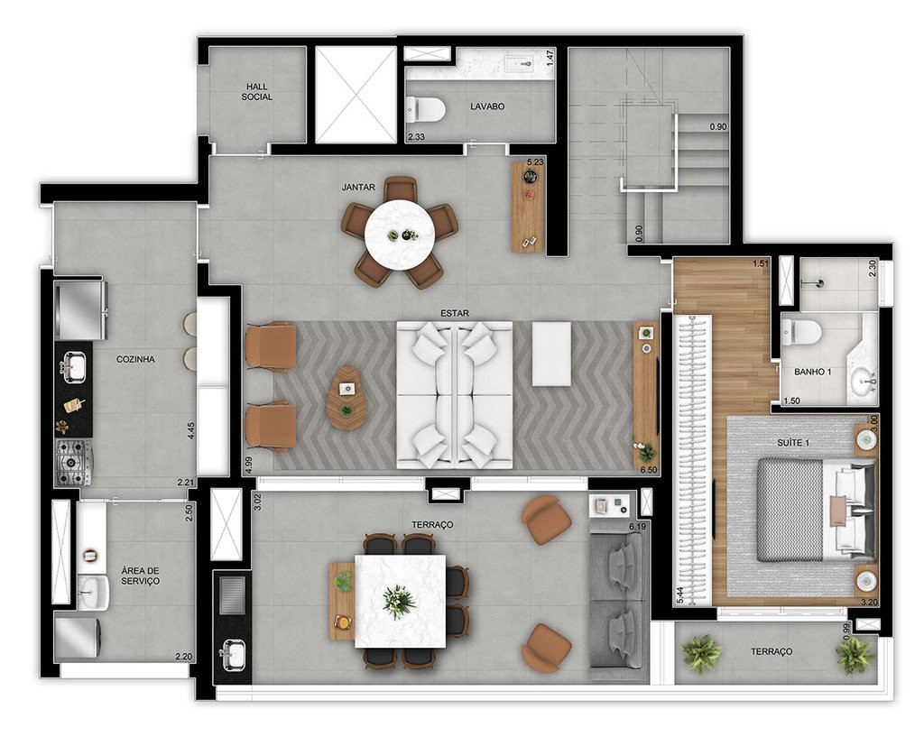 Apartamento à venda com 3 quartos, 206m² - Foto 34