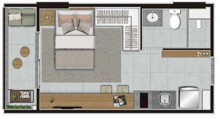 Apartamento, 1 quarto, 24 m² - Foto 19