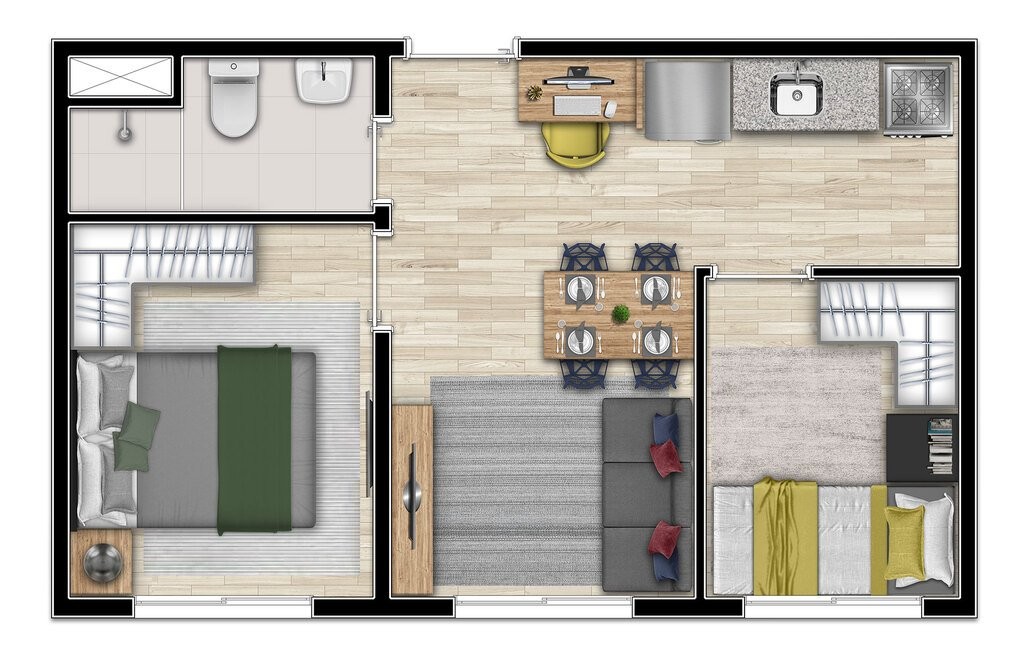Apartamento, 2 quartos, 32 m² - Foto 12
