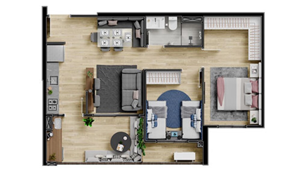 Apartamento à venda com 2 quartos, 57m² - Foto 7
