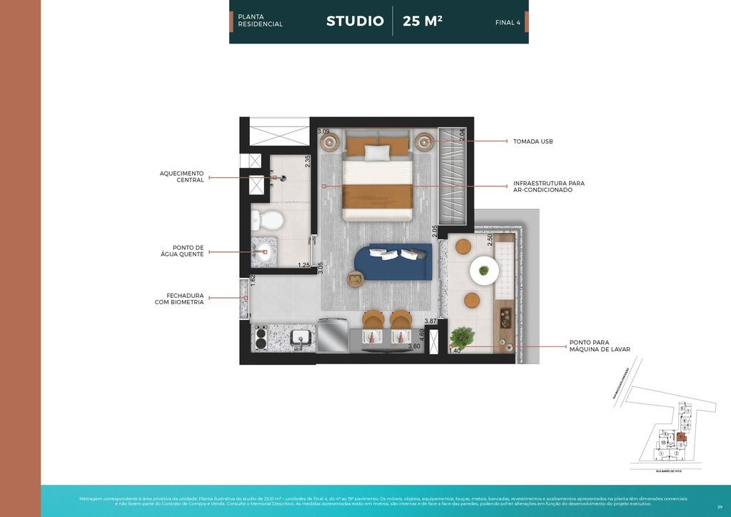 Apartamento, 1 quarto, 25 m² - Foto 22