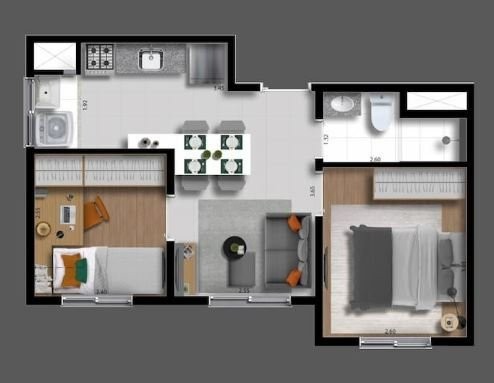 Apartamento à venda com 2 quartos, 32m² - Foto 16