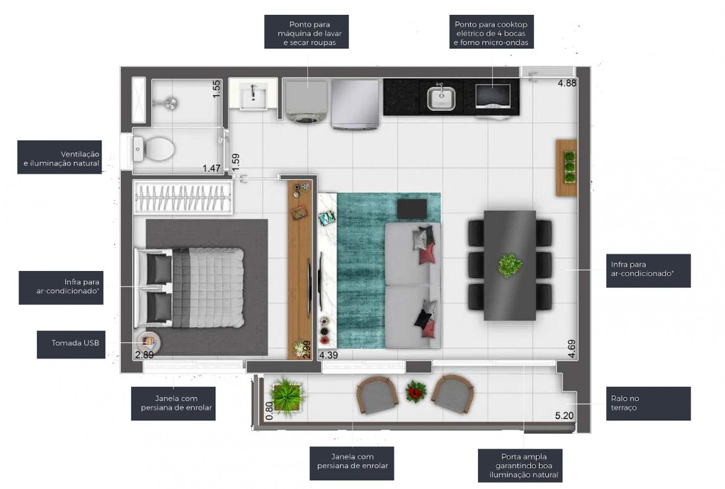 Apartamento à venda com 1 quarto, 26m² - Foto 32