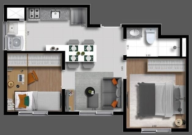 Apartamento à venda com 2 quartos, 32m² - Foto 14