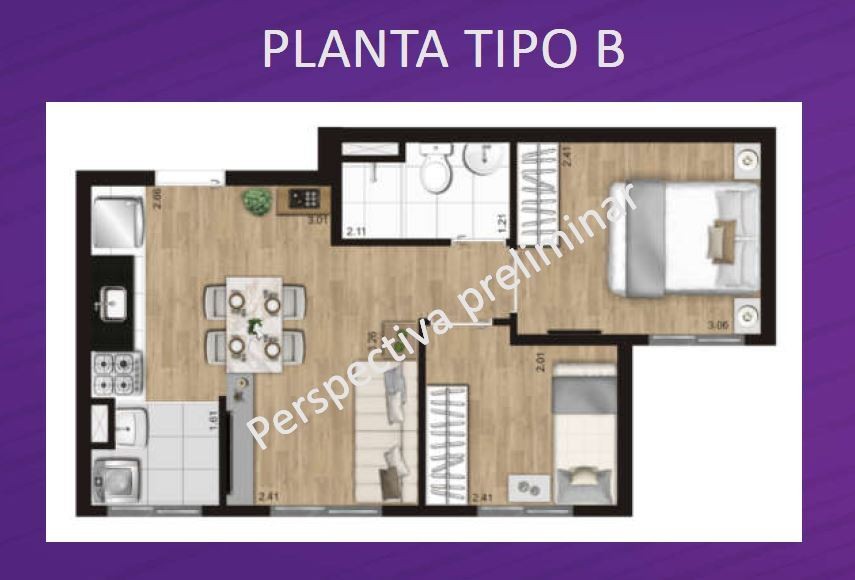 Apartamento à venda com 2 quartos, 40m² - Foto 13