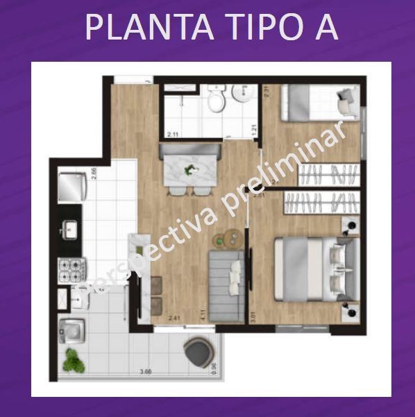 Apartamento à venda com 2 quartos, 40m² - Foto 12