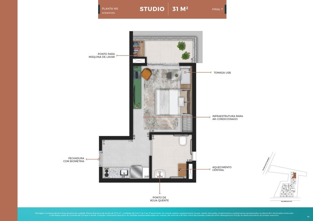 Apartamento, 1 quarto, 25 m² - Foto 25