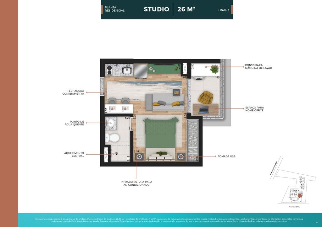 Apartamento, 1 quarto, 25 m² - Foto 23
