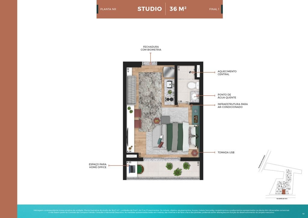 Apartamento, 1 quarto, 25 m² - Foto 29